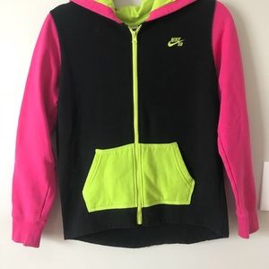 Nike Sb Zip Up Black Neon Pink 
